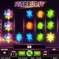GoldBet - Starburst Slot - Online Spilleautomat